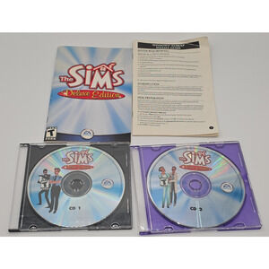 The Sims Deluxe Edition PC (2002) - Complete 2 Disc Set with Manuals